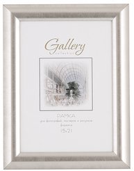 Рамка Gallery/МИРАМ 40х50см серебро, пластик