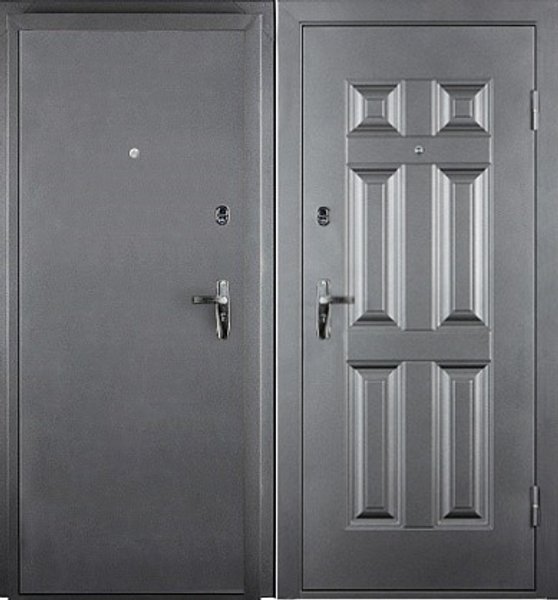Коллекция Дверь входная Дорэко-6 металл антик серебряный