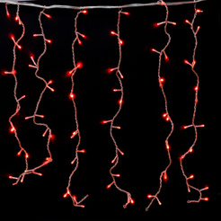 Электрогирлянда занавес внутренняя 1,5х2м 300LED красный SYCL-014