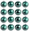 Набор шаров 16шт 8см темно-зелёный SYQA-0122106 Набор шаров 16шт 8см темно-зелёный SYQA-0122106