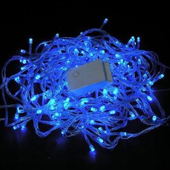 Электрогирлянда Нить внутренняя 8м 120LED синий SYCL-206