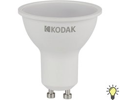 Лампа светодиодная Kodak MR16-11W-830-GU10 11Вт GU10 3000К софит свет теплый белый