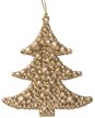 Украшение подвесное Ёлочка в золоте 9x9,5х1см 89085