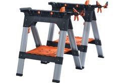 Козлы многофункциональные 2шт +2 струбцины Pony Jorgensen 60400 