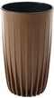 Кашпо Mira ECO wood d25см h42см V14л натуральное дерево, с вкладышем