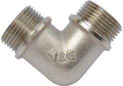 Уголок латунный V&G 1" наружная резьба