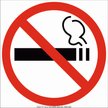 Наклейка Не курить D100х100мм