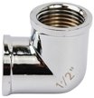 Уголок латунный V&G хромированный 1/2" внутренняя резьба