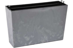 Цветник WERBENA ECO recycled beton 19х56х36,5см серый бетон (szary beton) с вкладышем