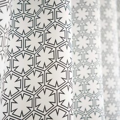 Штора Блэкаут печать white Kitchen 0108 145х180