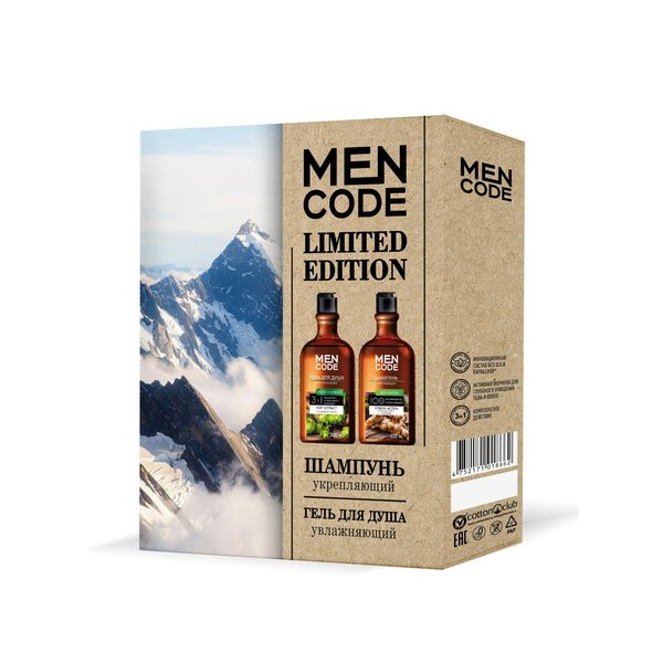 Набор подарочный Men Code Limited Edition Гель д/душа 300мл+Шампунь д/волос Men Nature 300мл