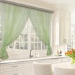 Комплект штор для кухни Дороти 280х180 светло-зеленый