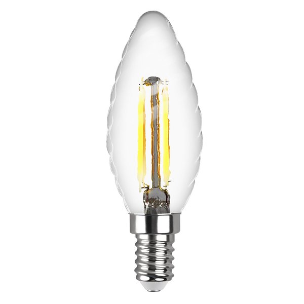 Лампа светодиодная REV FILAMENT 7Вт Е14 свеча витая 4000К свет нейтральный белый