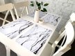 Салфетка сервировочная Dekorelle 41x26см белый/черныйй ПВХ