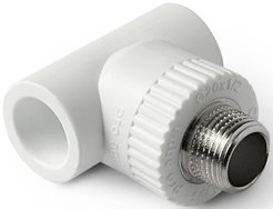Тройник полипропиленовый комбинированный Pro Aqua d20х1/2" наружная резьба