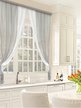 Комплект штор для кухни Лидия 250х160 серый