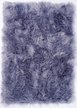 Коврик из искусственного меха ягненка серо-голубой 60х90см прямоугольный