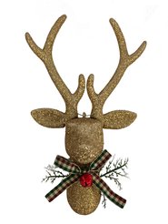 Украшение подвесное Magic Time Олень золотистый из полипропилена 8x6x12см арт.91325