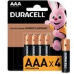 Батарейка алкалиновая Duracell ААА/LR03 4шт