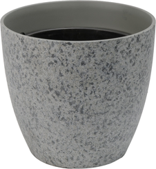 Кашпо бетонное Гризайль d30см h27,6см v13л, бутон, серый, с вкладкой