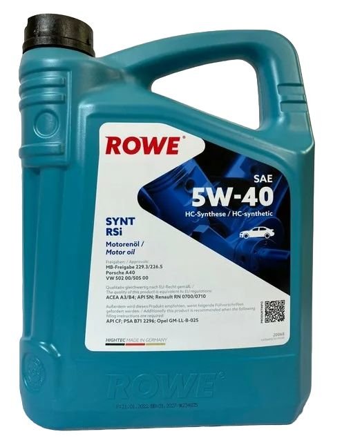 Rowe Hightec Synt RSI SAE 5w-40 1л. Rowe 5w40 RS. Rowe 5w40 Synt RSI. Масло Rowe 5w40 Hightec Synt 5-40.