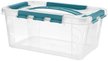 Контейнер д/хранения Econova Grand box 4,2л 29х19х12,4см с ручкой,крышкой,замки,голубой ПП