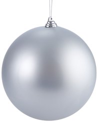 Шар 20см, серебро, матовый, SYQA-0123310-3