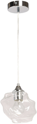 Подвес Соло 1х40W E27 металл, стекло, хром/прозрачный