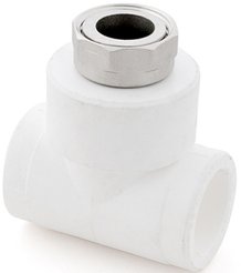 Тройник полипропиленовый с накидной гайкой d25x3/4"х25мм