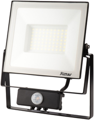 Прожектор светодиодный Ritter PROFI 70Вт 6500К 7000Лм IP65 черный с датчиком движения