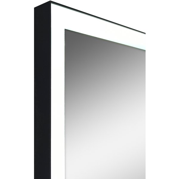 Зеркало Frame Black LED 1000х700