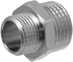 Ниппель латунный переходной 1/2"х3/8"