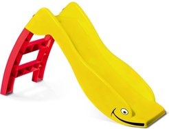 Горка игровая 122х43х69см PalPlay Дельфин 307 желтый/красный