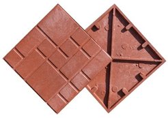 Плитка полимерпесчаная 330x330x30мм красный