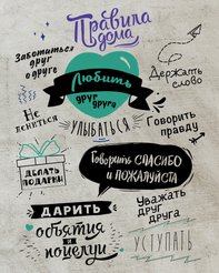 Картина на холсте Правила дома 40х50