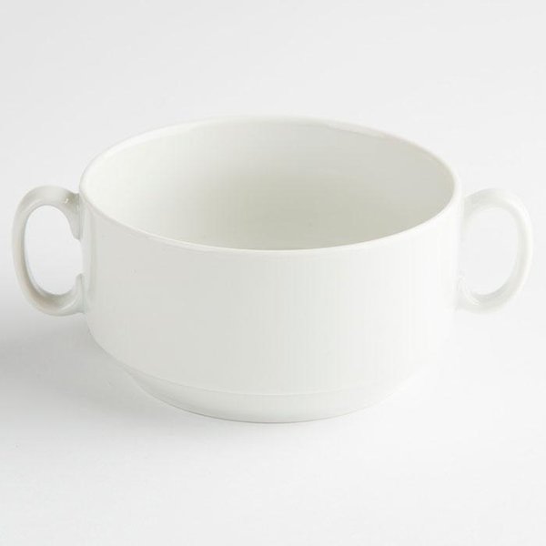 Чашка для бульона 470мл белая,фарфор 4С0677