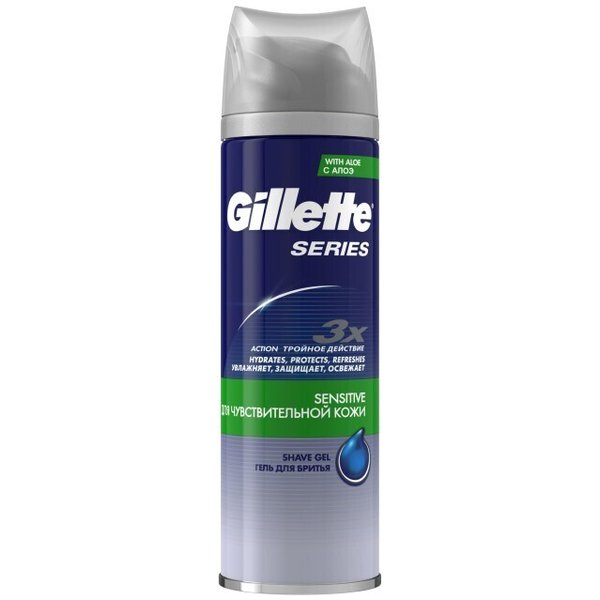 Гель д/бритья Gillette 200мл Sensitive Skin д/чувствительной кожи