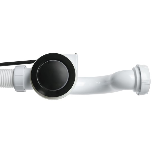Сифон для ванны Wirquin с полуавтоматическим сливом, черный 