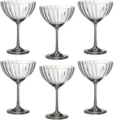 Набор бокалов д/шампанского, коктейля Bohemia Crystal Waterfall 340мл 6шт стекло