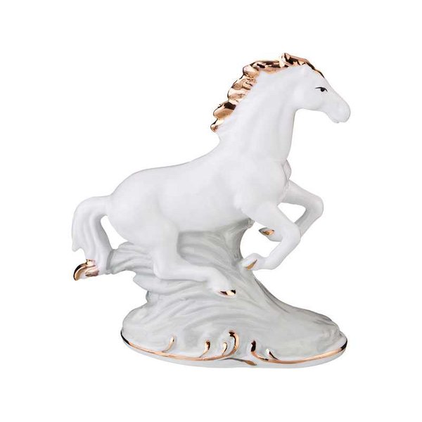 Фигура Лошадь 12,5х6см h14см фарфор,белый 149-030