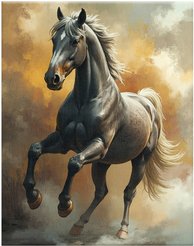 Канвас Лошадь 40х50см