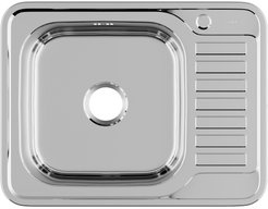 Мойка кухонная врезная IDDIS Basic 65х50х16,5см чаша слева, нерж.сталь