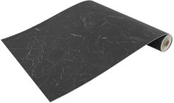 Плитка самоклеящаяся ПВХ LAKO DECOR Чёрный мрамор 600х3000х2мм (рулон 1,8м²)