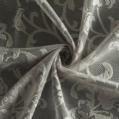 Тюль гипюр цветок Guipure Classic серый 290см