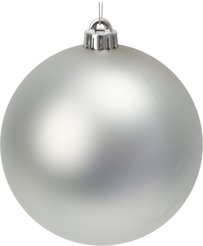 Шар 15см, серебро, матовый, SYQA-0125330-3