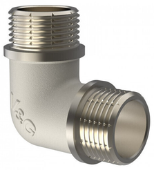 Уголок латунный V&G 3/4" наружная резьба