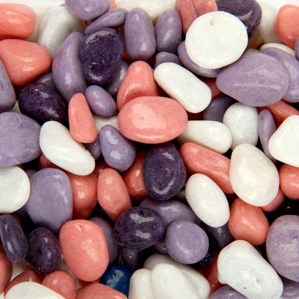Камни для декора 350г 5-10мм (галька) сиреневый-белый-розовый-фиолетовый