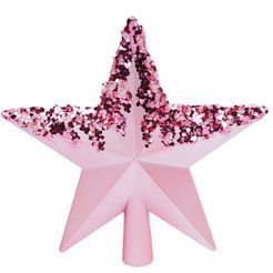 Наконечник на елку Звезда 20см персиковый SYQB-0121150