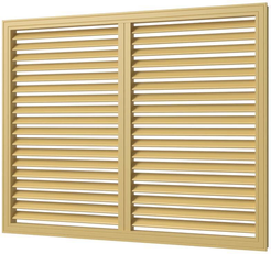 Решетка вентиляционная,профиль ПВХ,600х600,слоновая кость