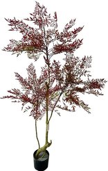 Дерево искусственное Рускуса красный 140см